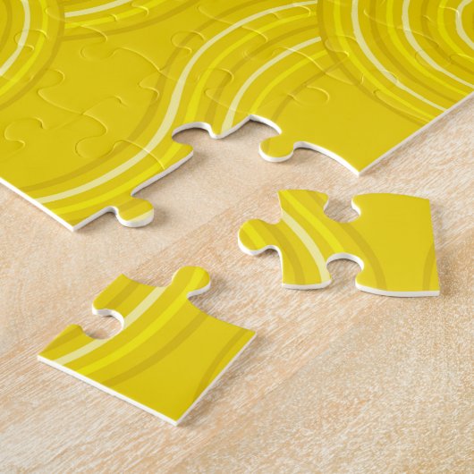 Wattle Australische Dreamtime River Patroon Legpuzzel (Zijkant)