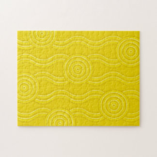 Wattle Australische Dreamtime River Patroon Legpuzzel