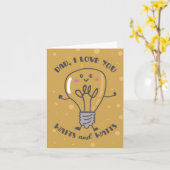 Watts en Watts Puns Vaderdag Kaart (Gele Bloem)