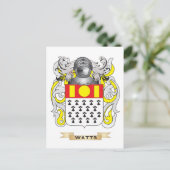 Watts Family Crest (wapenschild) Briefkaart (Staand voorkant)