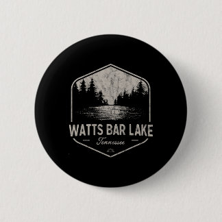 Watts R Lake Tennessee Outdoors Vintage  Ronde Button 5,7 Cm