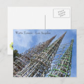 Watts Towers Briefkaart! Briefkaart (Voorkant / Achterkant)