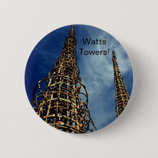 Watts Towers, Los Angeles Ronde Button 5,7 Cm