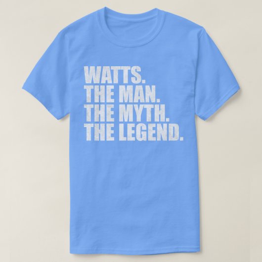 WattsWatts Achternaam Watts Surna T-shirt (Design voorkant)