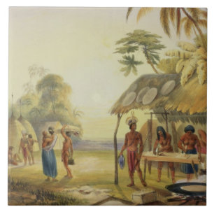 Watu Ticaba, een Wapisiana-dorp, van 'Uitzichten i Tegeltje