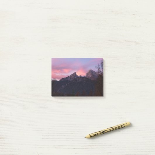 Watzmann Mountain Post-it® Notes (Op bureau)