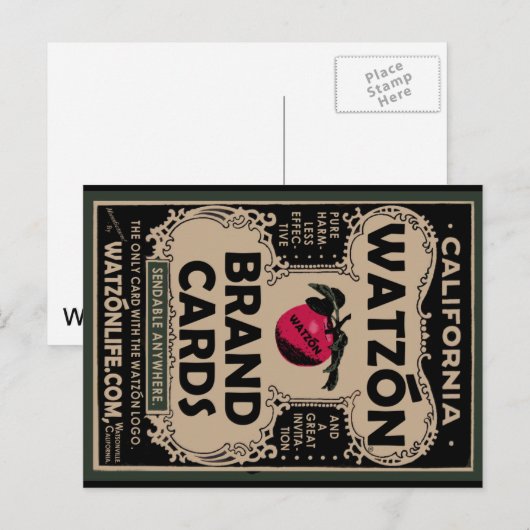 Watzón Brand Vintage © Briefkaart (Voorkant / Achterkant)