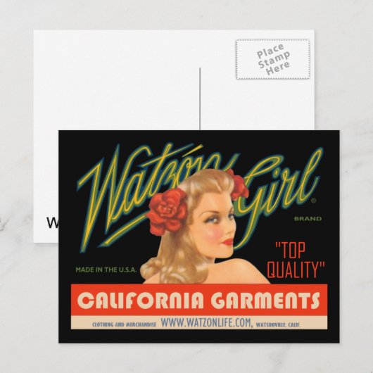 Watzón Girl #3 © Briefkaart (Voorkant / Achterkant)