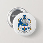 Waugh Family Crest Ronde Button 5,7 Cm (Voorkant /achterkant)