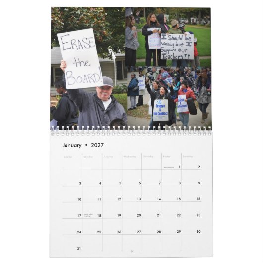 Waukegan Teacher Strike Kalender (Jan 2027)