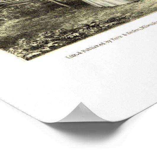 Waukesha, WI Panoramic Map - 1857 Poster (Hoek)