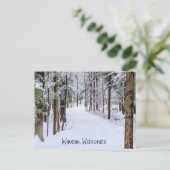 Wausau Wisconsin in de winter Briefkaart (Staand voorkant)