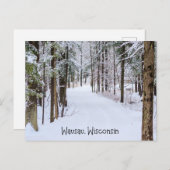 Wausau Wisconsin in de winter Briefkaart (Voorkant / Achterkant)