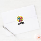 Wauw! 3D Ronde Sticker (Envelop)