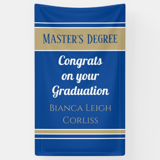 Wauw! Aangepaste banner voor verticale mastergraad (Verticaal)