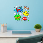 Wauw Bang Pow, Red Blue Green Yellow, Pop Art 12" Muurstickers<br><div class="desc">5 Grote Pop Art Wall Decals - - Verander de grootte van deze decals door de grootte van het Decal Sheet te wijzigen - 4 formaten - van 12 x 12 inch tot 36 x 36 inch - - Deze zijn gedrukt op een transparante achtergrond, maar u kunt als u...</div>