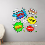 Wauw Bang Pow, Red Blue Green Yellow, Pop Art 50" Muurstickers<br><div class="desc">5 Grote Pop Art Wall Decals - - Verander de grootte van deze decals door de grootte van het Decal Sheet te wijzigen - 4 formaten - van 12 x 12 inch tot 36 x 36 inch - - Deze zijn gedrukt op een transparante achtergrond, maar u kunt als u...</div>
