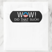 Wauw! Deed dat klote! Ovale Stickers (Tas)