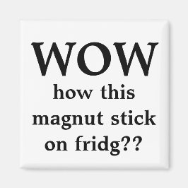 Wauw, deze magneet!! magneet
