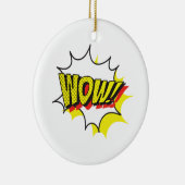 Wauw gratis dag Classic Keramisch Ornament (Rechts)