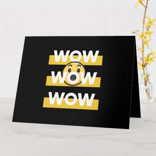 wauw gratis dag Klassiek  Kaart (Gele Bloem)