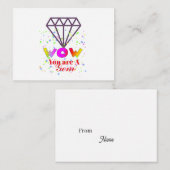 WAUW! Je bent een edelsteen Notitiekaartje (Voorkant / Achterkant)