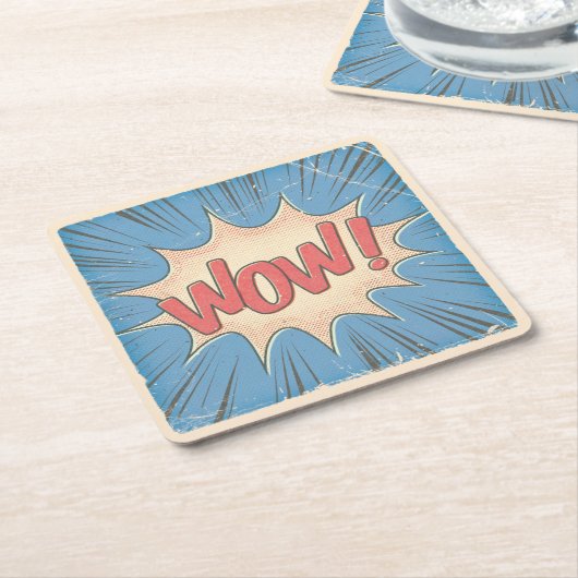 Wauw! Kartonnen Onderzetters (Schuin)