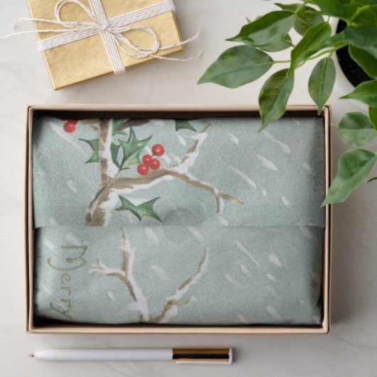 Wauw! Kerst Lovebirds! Tissuepapier (Geschenk)