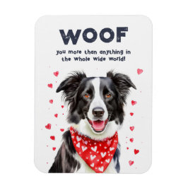 Wauw meer dan Border Collie Heart Bandana Magneet