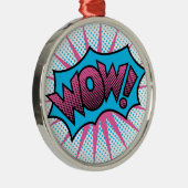 Wauw tekstontwerp metalen ornament (Rechts)