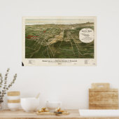 Wauwatosa - Milwaukee WI 1892 Panorama Poster (Keuken)