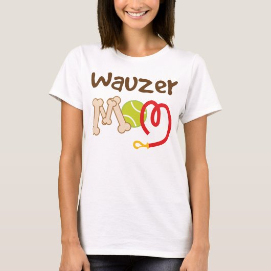 Wauzer Hondenras Mam Gift T-shirt (Voorkant)