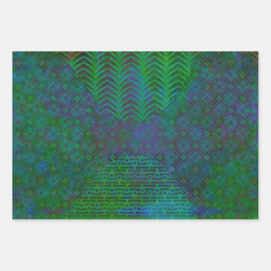 Wave 3 Green Gemengde Media Set van Wrapping Paper (Voorkant 2)