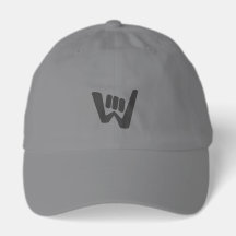 Wave and Walk Charcoal Black Logo Essentials Hoed