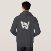 Wave and Walk Off-Wit Logo Essentials Hoodie (Achterkant volledig)