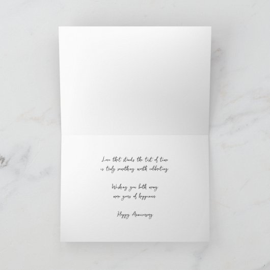 Wave bij zonsondergang 1e bruiloft Jubileum Kaart (Binnen)