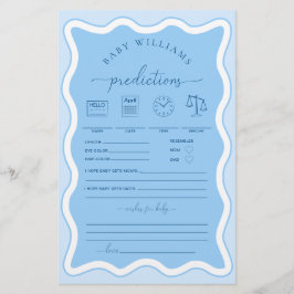 Wave Blue Baby voorspellingen spel