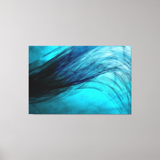 Wave-Blue - Canvasprint Canvas Afdruk (Voorkant)