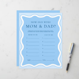 Wave Blue Hoe oud waren mam en pap fotospel