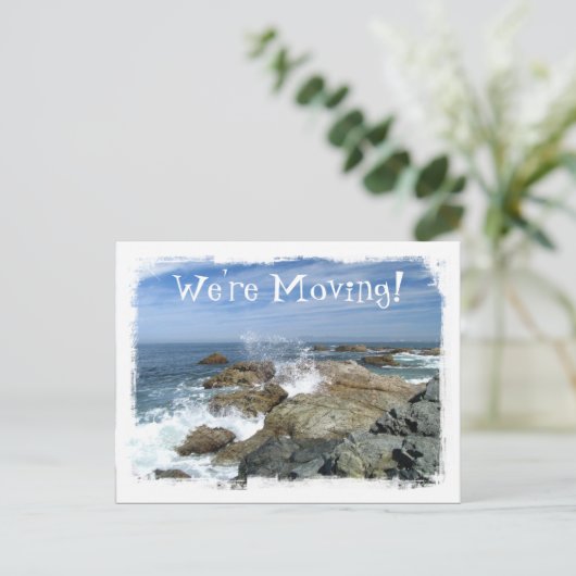 Wave Burst; adreswijziging Aankondigingskaart (Staand voorkant)