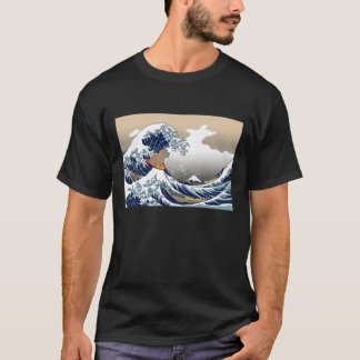 Wave Capybara Surfing Rodent Animal T-shirt