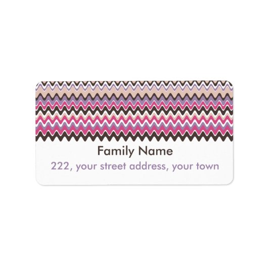 Wave Chevron Bold Etiket (Voorkant)