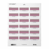 Wave Chevron Bold Etiket (Full Sheet)