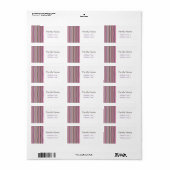 Wave Chevron Bold Etiket (Full Sheet)