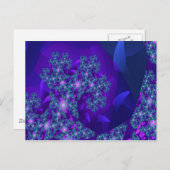 Wave Cool Abstract Fijne Fractal Art Briefkaart (Voorkant / Achterkant)