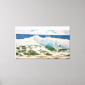 Wave Crash on the Shore: Realistic Seascape  Canvas Afdruk (Voorkant)