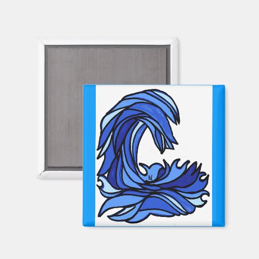 Wave crashen magneet (Voorkant / Achterkant)