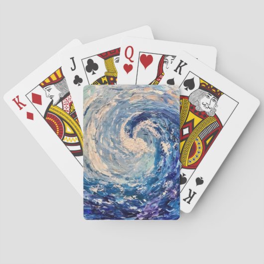 Wave Design Klassieke speelkaarten (Achterkant)