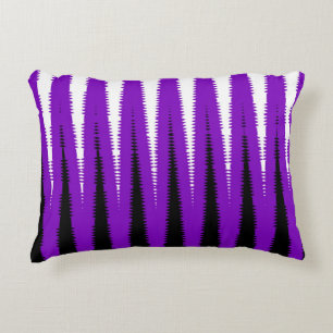 Wave Design Paars Decoratief Kussen