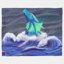 Wave Dragon Fleece Deken